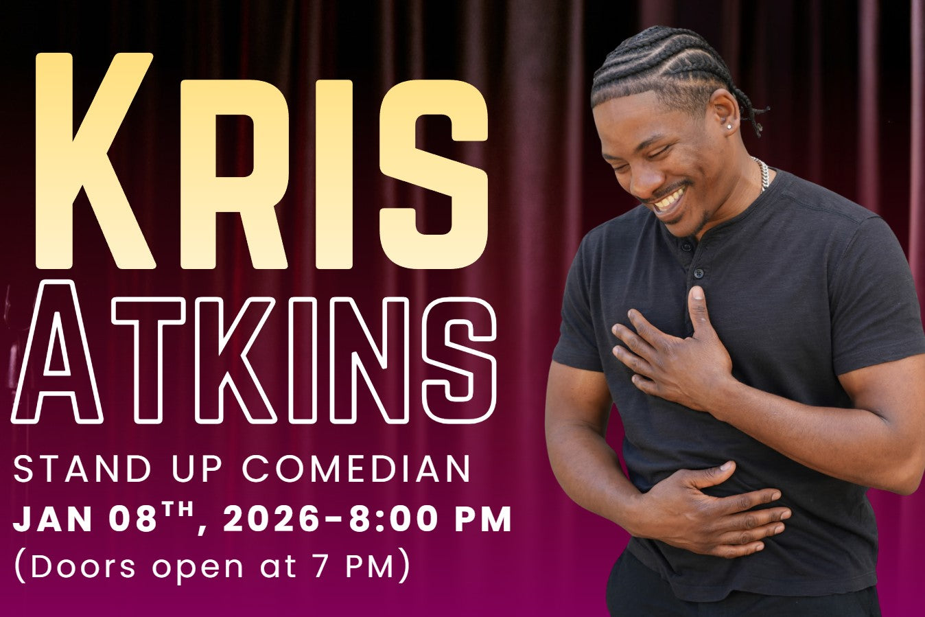 Kris Atkins Event  - 01/08/2026